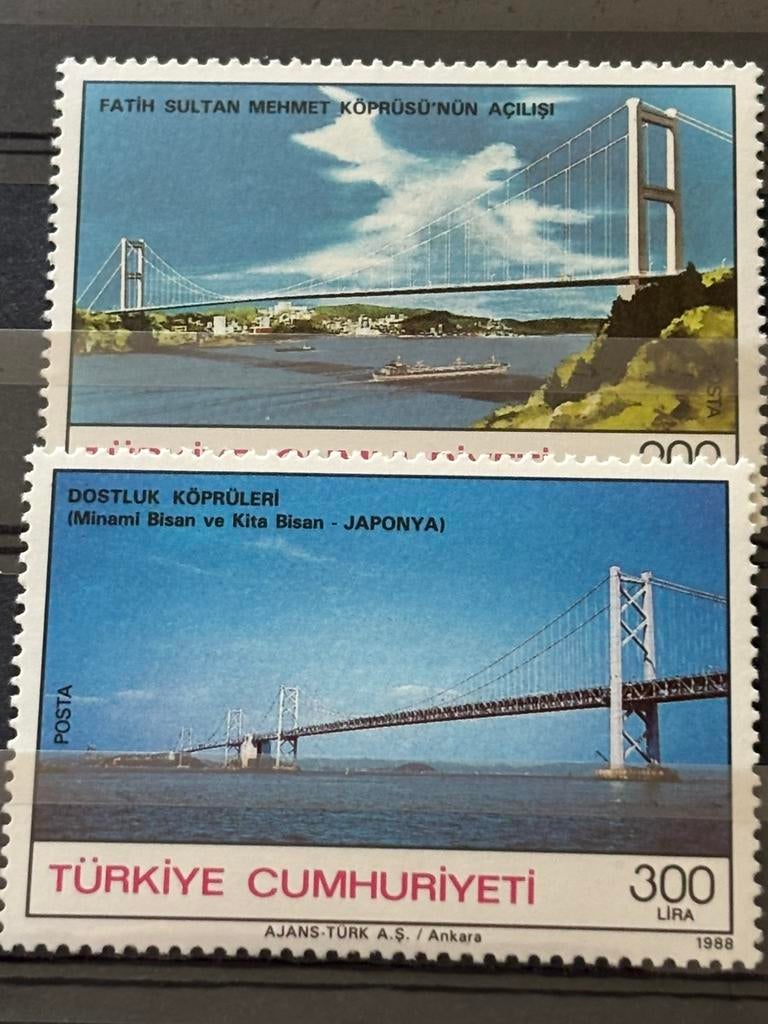Schepen, Turkije 1988, Ophalen of Verzenden, Postfris, Overige thema's