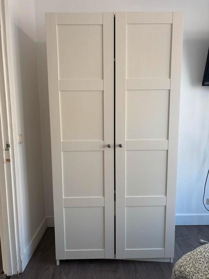 Witte kledingkast IKEA PAX / BERGSBO, Huis en Inrichting, Kasten | Kledingkasten, Gebruikt, 150 tot 200 cm, 50 tot 100 cm, 25 tot 50 cm