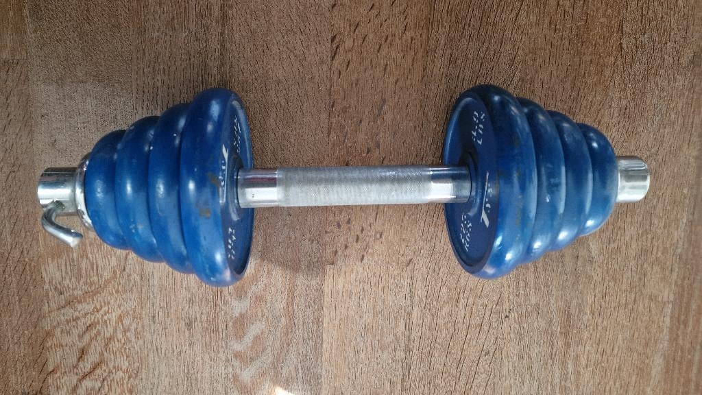 Halter, Sport en Fitness, Fitnessmaterialen, Ophalen, Gebruikt, Armen, Halterset