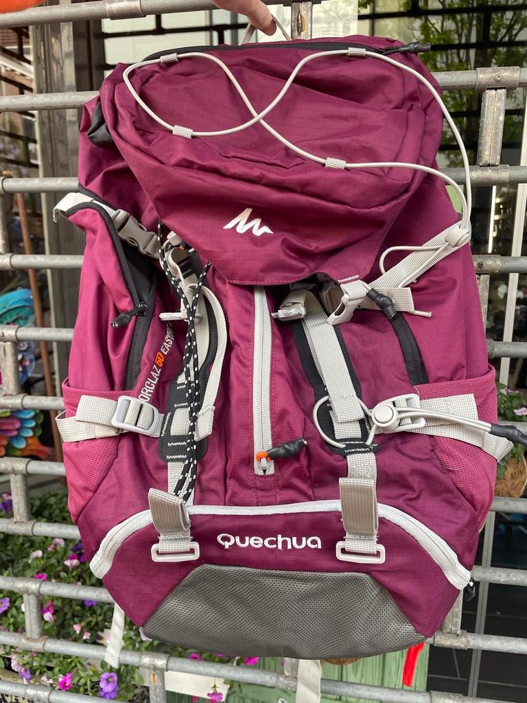 Quechua Forclaz 50 Easyfit backpak met regenhoes, Sport en Fitness, Bergsport en Wandelen, Ophalen, Gebruikt, Overige typen
