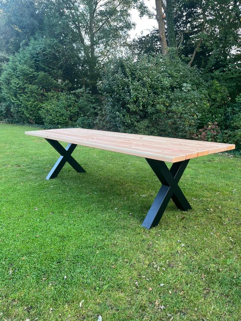 Douglas Tuintafel op Maat – Robuust & Handgemaakt, Ophalen of Verzenden, Nieuw, Rechthoekig, Hout