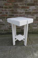 Art Deco bijzettafel Haagse School geverfd, 45 tot 60 cm, Minder dan 55 cm, Gebruikt, Vierkant