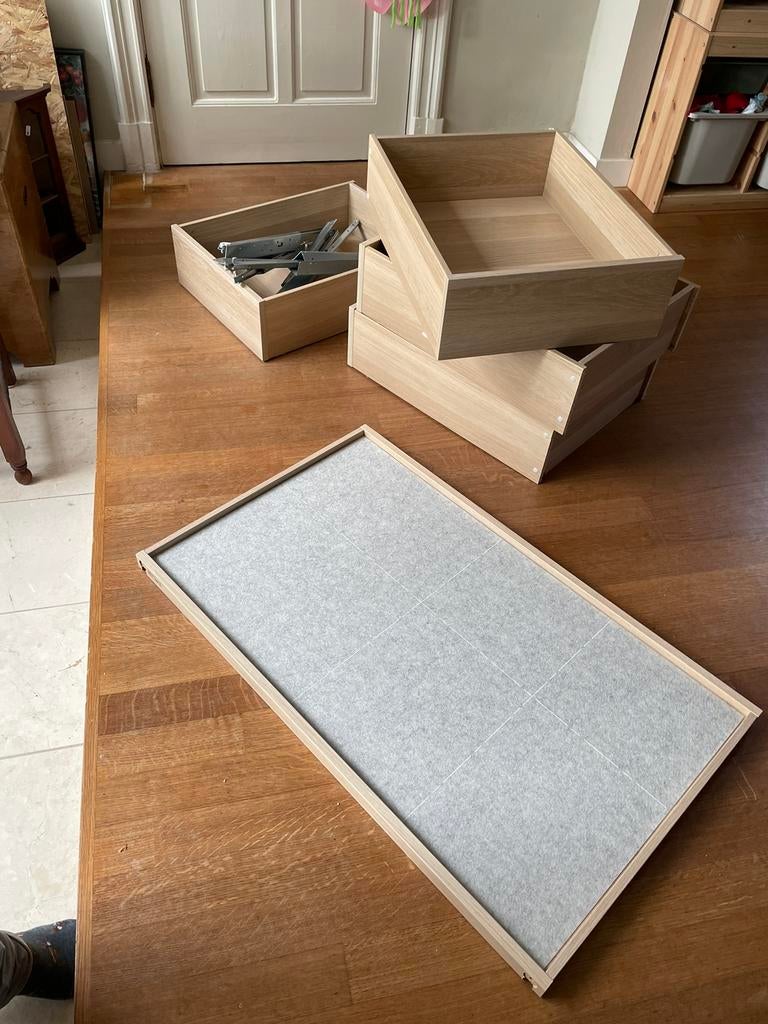 Ikea Komplement lade 4x 50x58 & ondiepe lade 100x58, Ophalen, 50 tot 100 cm, 3 of 4 laden, Minder dan 100 cm