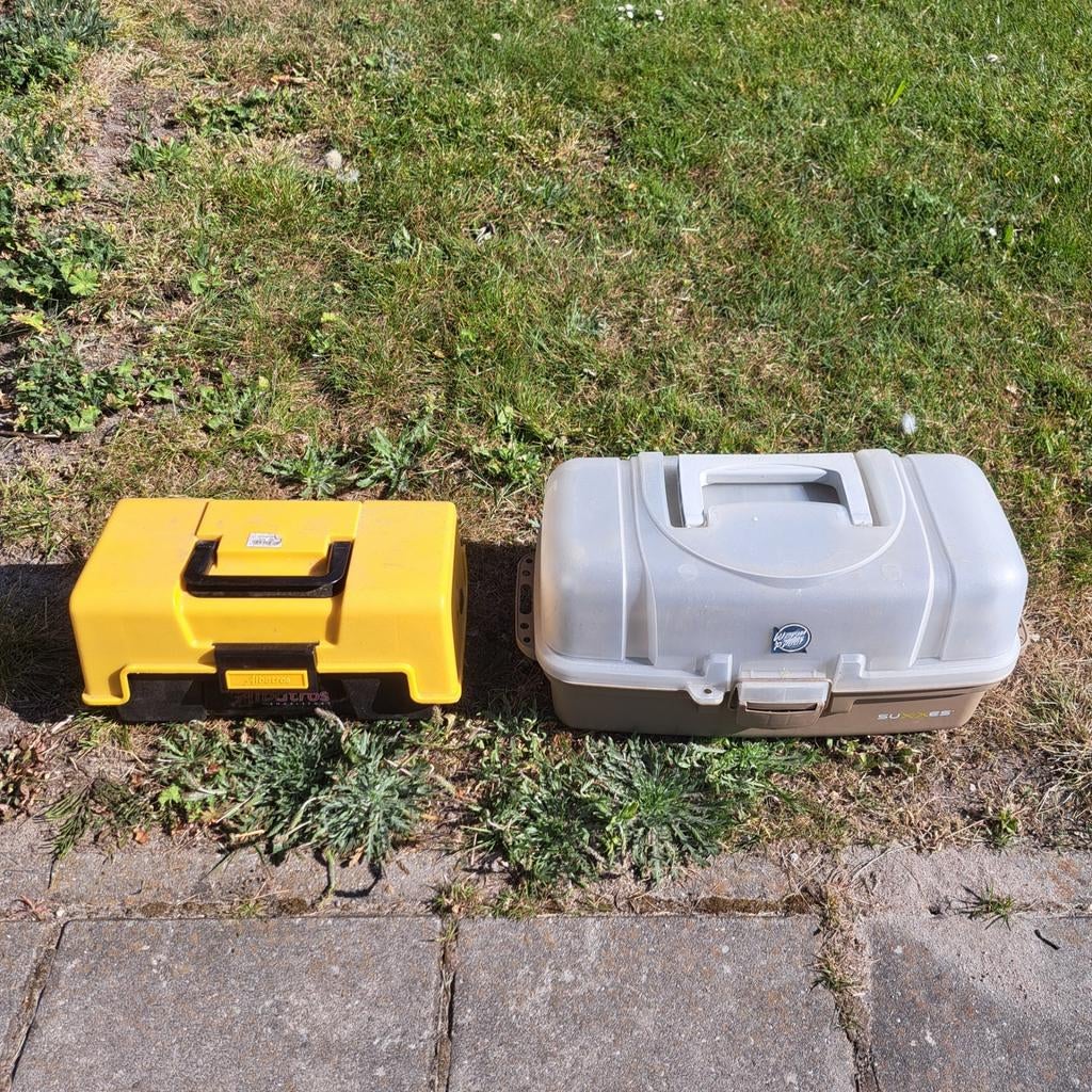 2 mooie witvis koffers., Ophalen of Verzenden