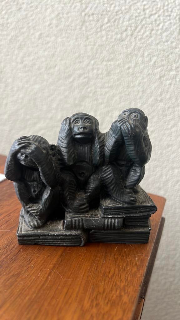 (7) laatste kans! Apen Horen Zien Zwijgen, Ophalen of Verzenden, Zo goed als nieuw, Dier