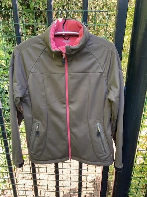 SPORTIEF softshell jack/jas/tussenjas mt S capuchon in kraag, Shamp, Ophalen of Verzenden, Zo goed als nieuw, Maat 36 (S)