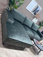ZGAN Luxe Velvet Velours Hoekbank - Groen - 312 x 190, Huis en Inrichting, Banken | Bankstellen, -, -, Velvet velours hoekbank loungebank luxe hotel chique
