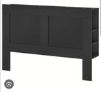 Brimnes hoofdeinde., Zwart, Tweepersoons, Hout, 140 cm