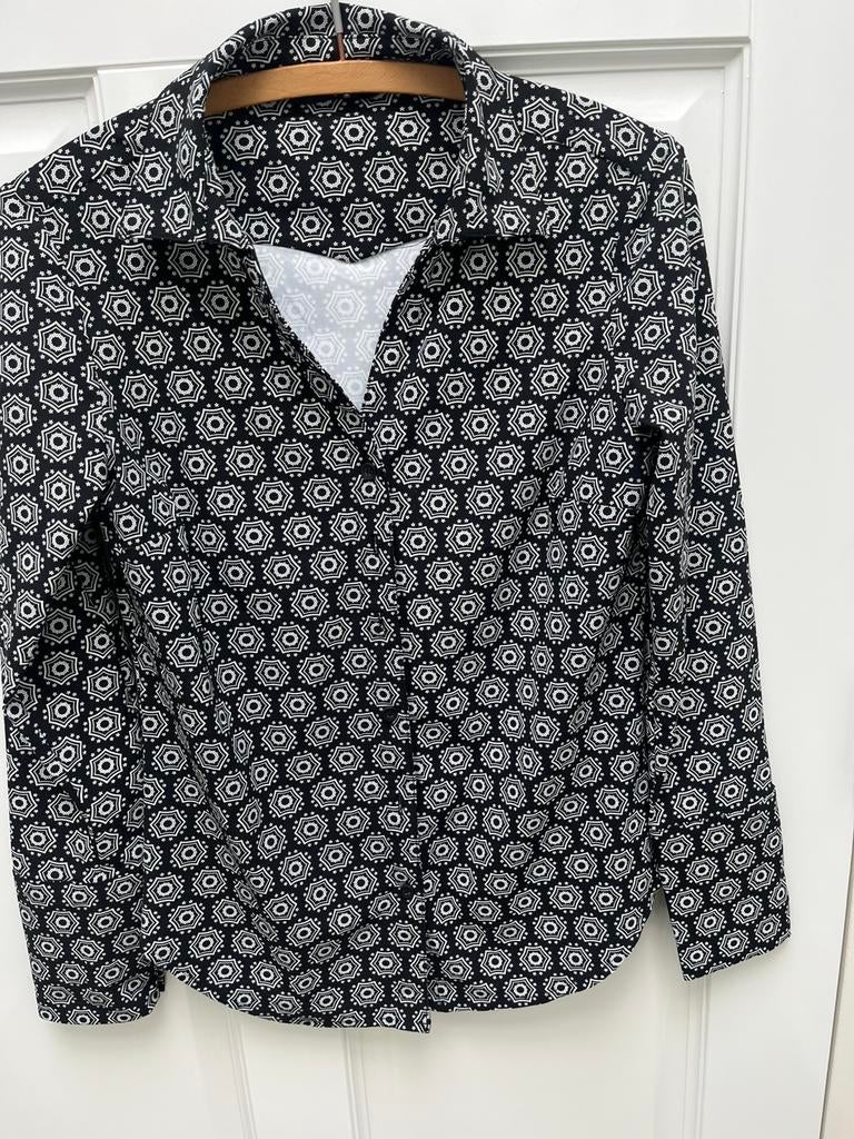 Lady day blouse maat S, Ophalen of Verzenden, Zo goed als nieuw, Maat 36 (S), Zwart