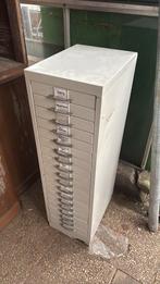 Ladekast retro ijzerenkast, Ophalen of Verzenden, Gebruikt, Metaal, Cd's