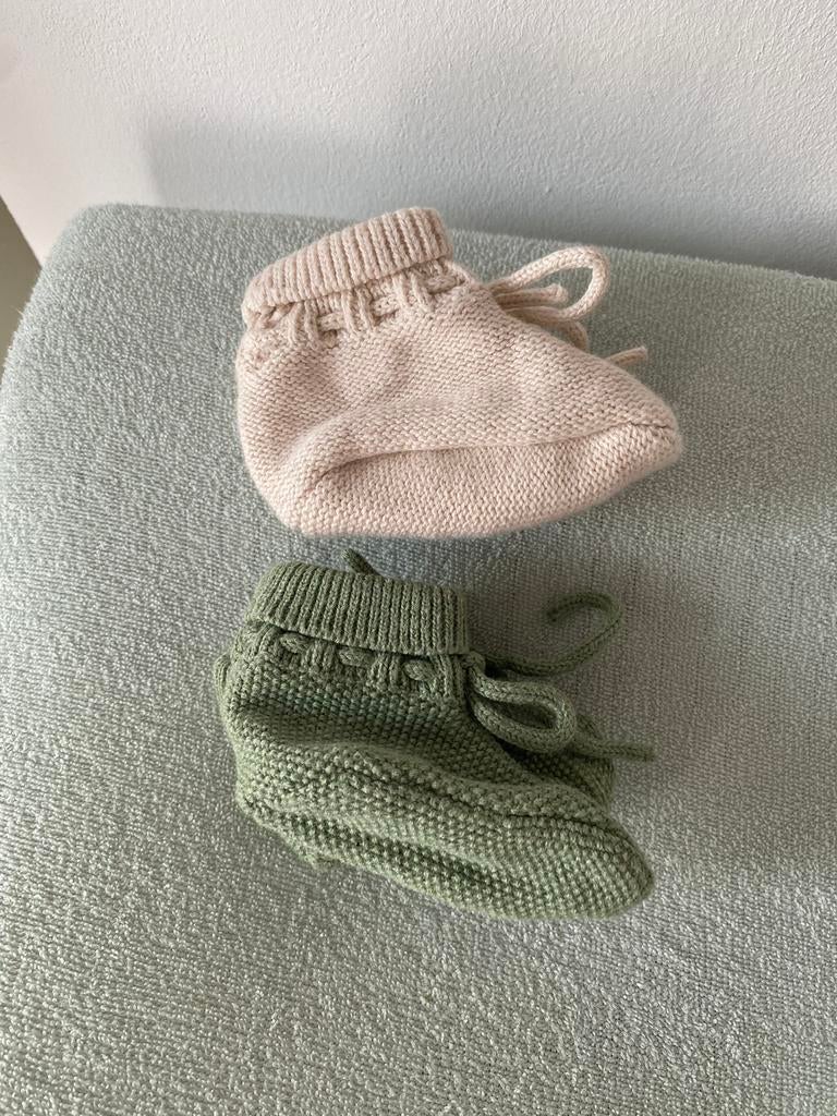 Lieve baby slofjes prenatal, Maat 62, Jongetje of Meisje, Ophalen of Verzenden, Zo goed als nieuw