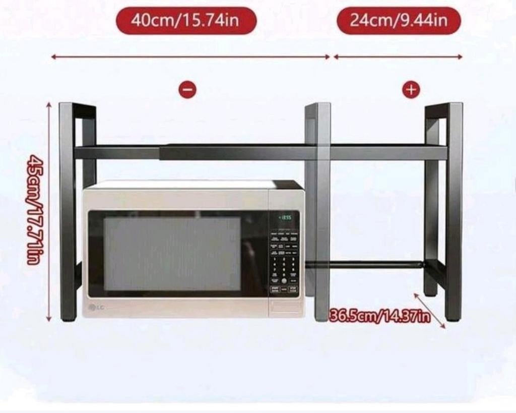 Multifunctioneel uitschuifbaar magnetronrek SHEIN, Huis en Inrichting, Ophalen