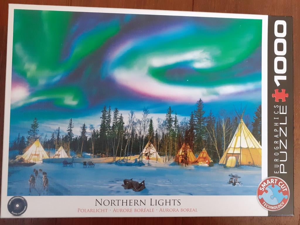 Northern Lights - smart cut puzzle, Ophalen of Verzenden, 500 t/m 1500 stukjes, Zo goed als nieuw, Legpuzzel