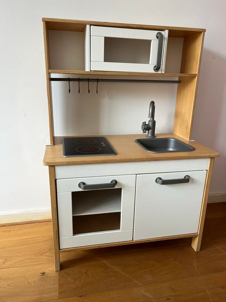 IKEA kinderkeuken met opzetstukje, Kinderen en Baby's, Speelgoed | Speelkeukens, Ophalen, Gebruikt, Hout, Speelkeuken