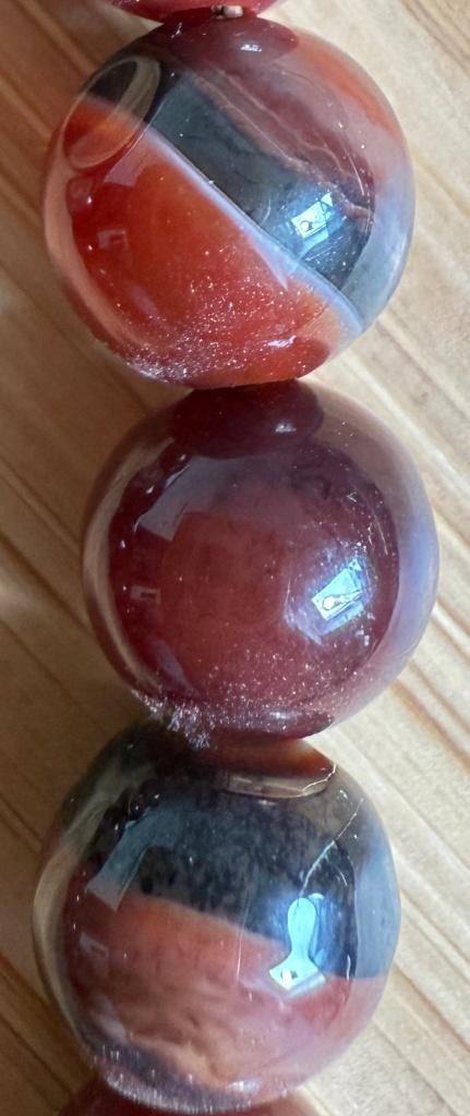 Roodbruin agaat kralen 8mm–wortelchakra–natuursteen-goede kw, Ophalen of Verzenden, Nieuw