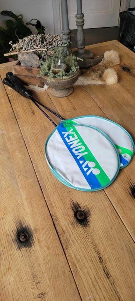 2 x Yonex B-450 Low Torsion Steel Shaft Badminton Racket, Sport en Fitness, Badminton, Ophalen of Verzenden, Gebruikt, Racket(s)