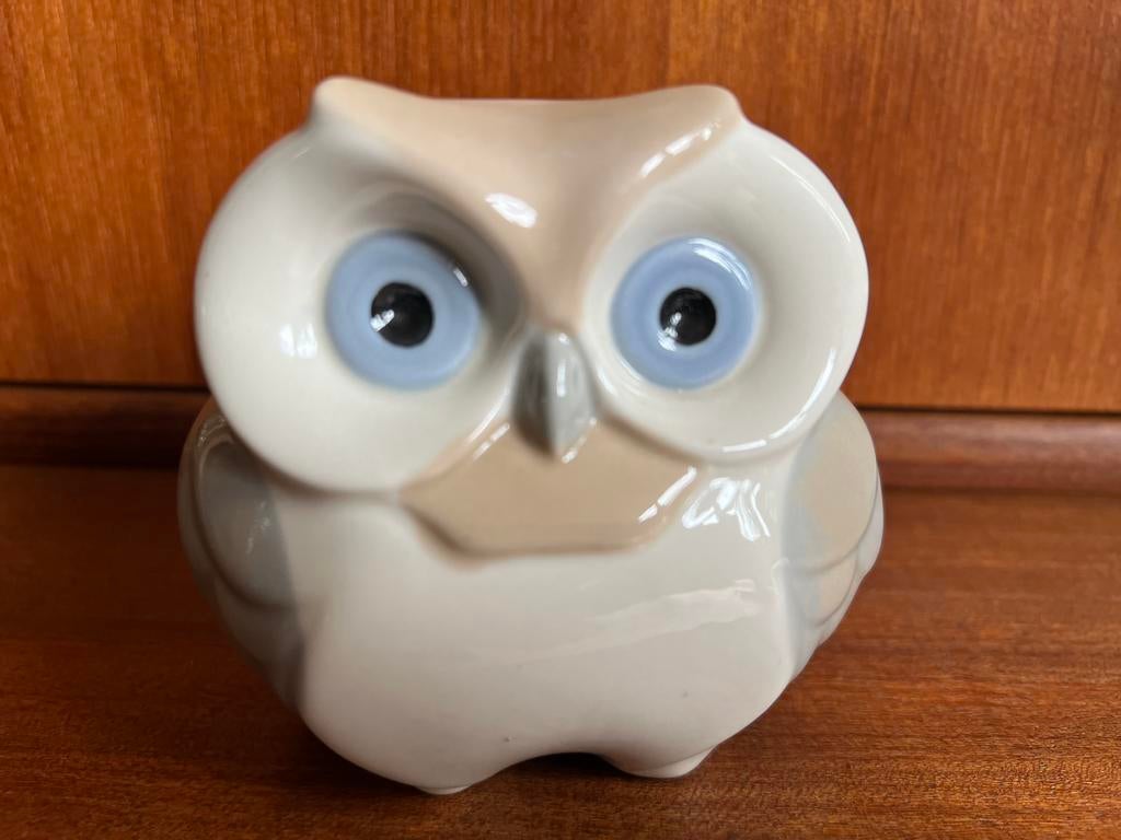 Vintage Spaans design porselein beeldje uil Fulgencio Garcia, Ophalen of Verzenden, Zo goed als nieuw