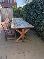 Eikenhouten tuintafel, Tuin en Terras, Tuintafels, Ophalen of Verzenden, Rechthoekig, Teakhout