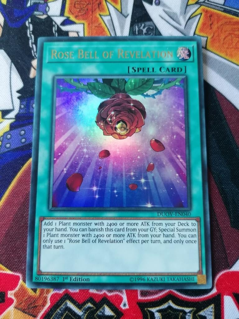Rose Bell of Revelation - Ultra Rare DUOV - Yu-Gi-Oh, Ophalen of Verzenden, Zo goed als nieuw, Foil
