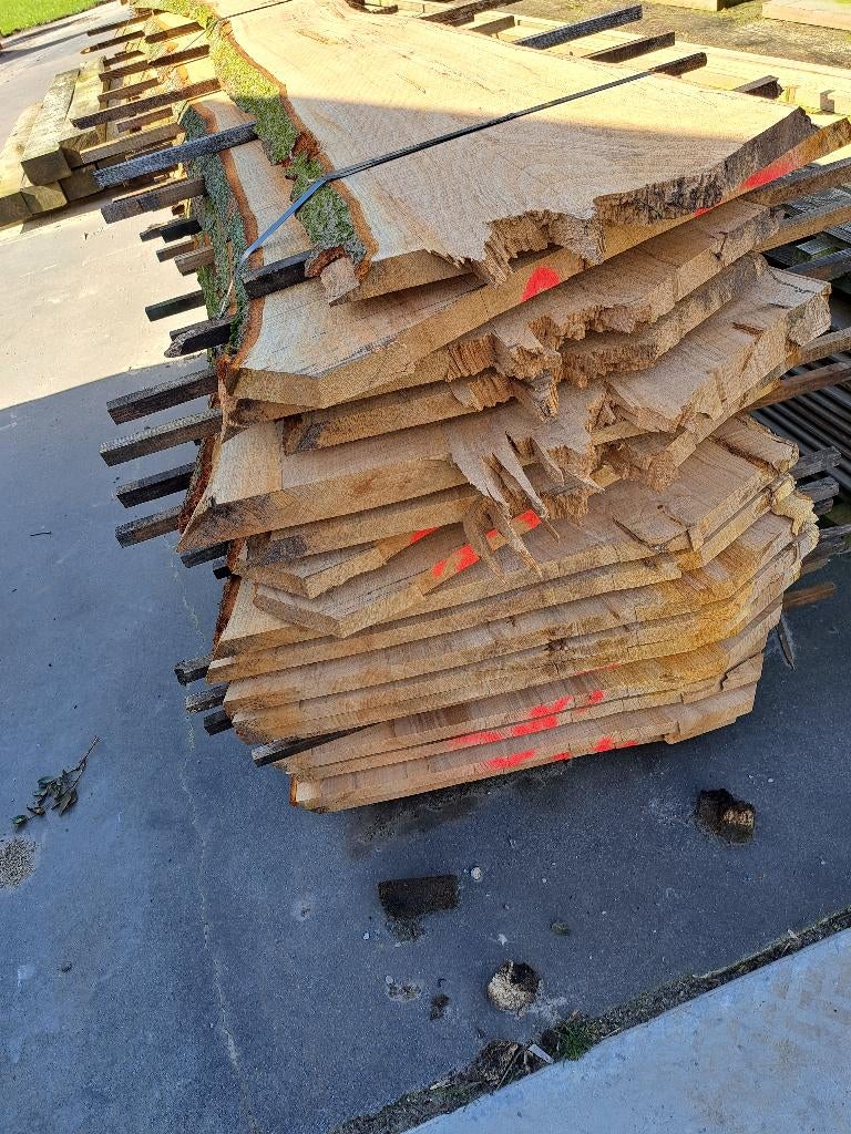 beuken 35mm dik lang 4,60m 2 stammen van ongeveer 1,7m3, Ophalen, Nieuw, 250 cm of meer, Planken