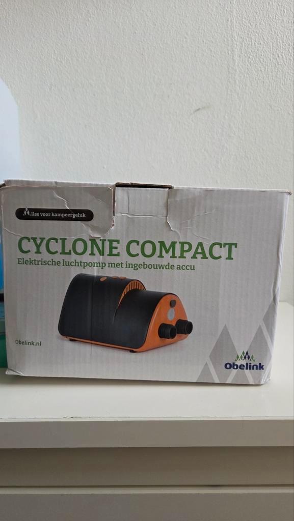 Obelink Cyclone Compact Elektrische Luchtpomp, Caravans en Kamperen, Luchtpompen, Zo goed als nieuw, Elektrisch, Ophalen of Verzenden