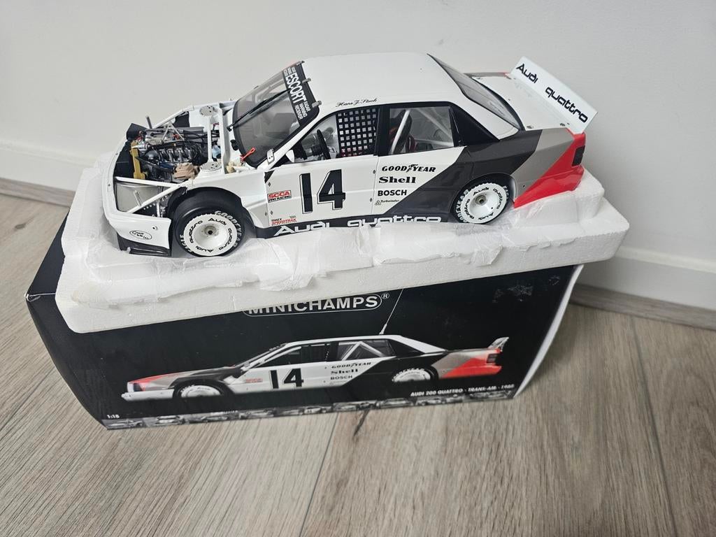 Minichamps AUDI 200 Quattro Trans-Am 1988 1:18 ZEER ZELDZAAM, Hobby en Vrije tijd, Modelauto's | 1:18, Ophalen of Verzenden, Zo goed als nieuw
