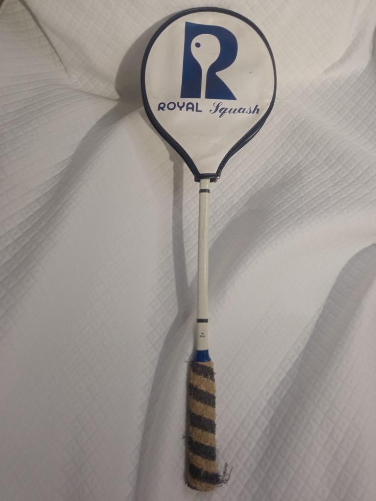 Houten Squashracket  Royal Squash Vintage+ hoesje, Sport en Fitness, Squash, Verzenden, Gebruikt, Racket, Met hoes