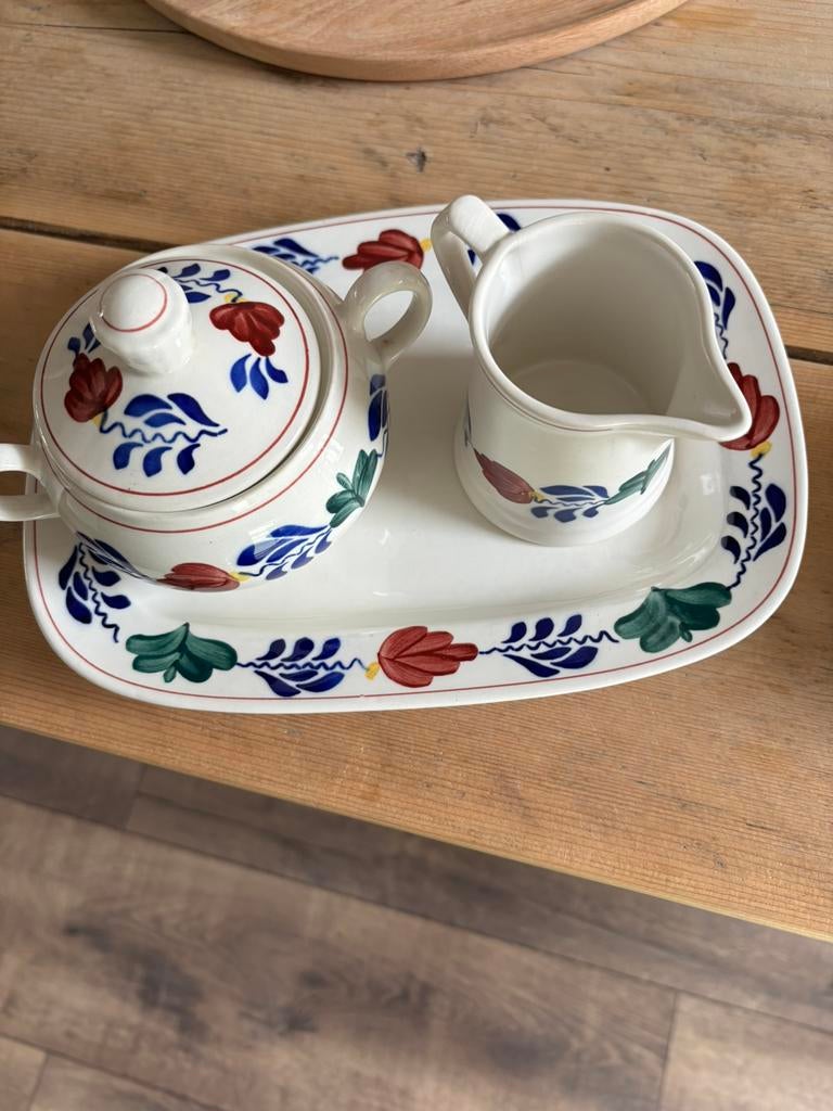 Boerenbont service, Antiek en Kunst, Ophalen