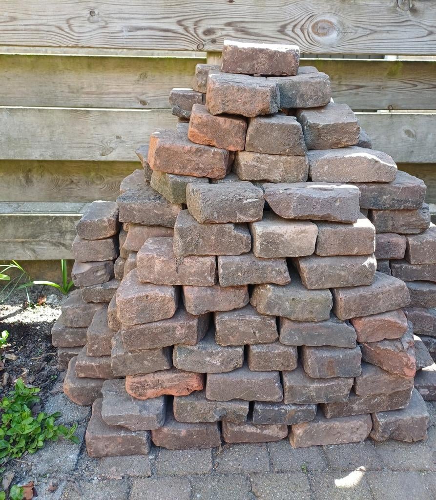 Waaltjes, Oud gebakken, met breuk, Tuin en Terras, Tegels en Klinkers, Ophalen, Nieuw, Beton, Klinkers