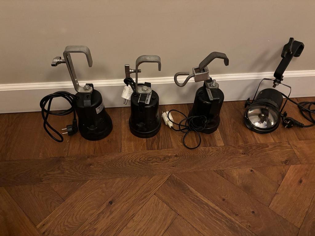 PAR 36 Pinspot Theaterspot - Set van 4 inclusief lamp, Ophalen, Gebruikt