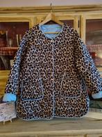 Jas 2 kanten draagbaar dierenprint licht blauw nieuw, Blauw, Maat 42/44 (L), Nieuw, Ophalen of Verzenden