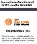 Startbewijs halve marathon CPC Den Haag, Eén persoon, Overige soorten