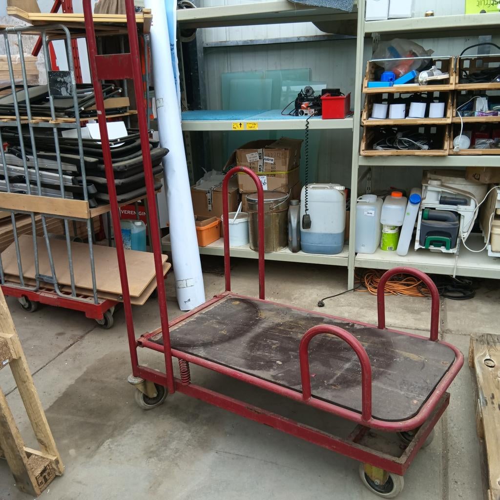 Plattenwagen 200kg, 100 liter of meer, Ophalen, Transportkar