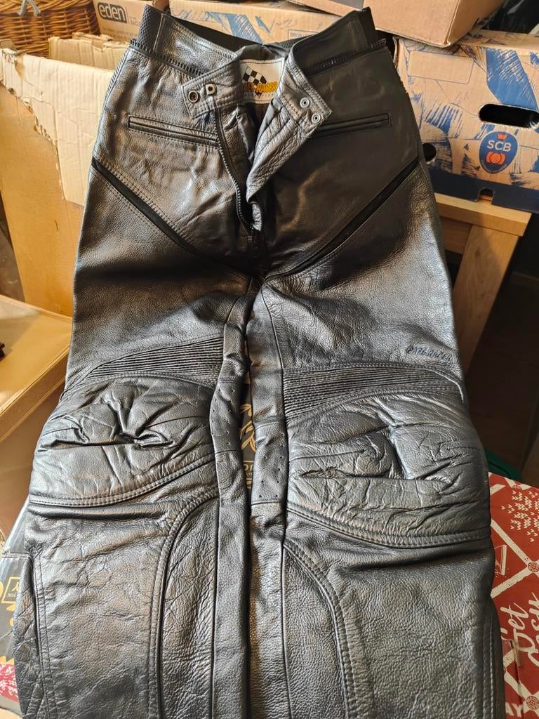 Cafe Racer leren motorbroek, Motoren, Kleding | Motorkleding, Ophalen