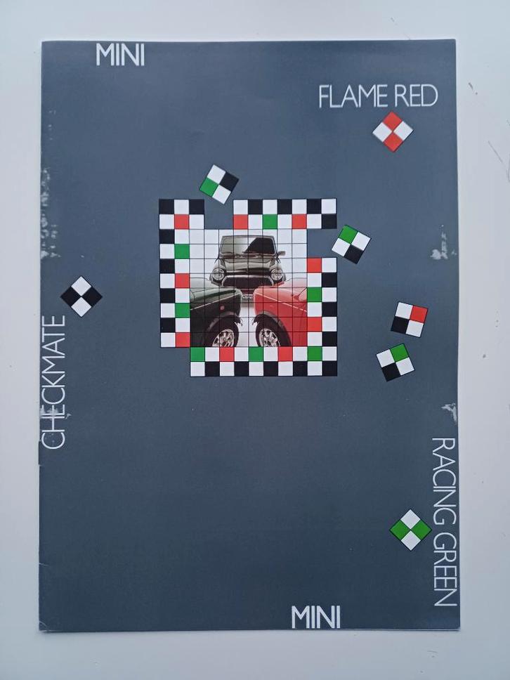 Mini Checkmate / Flame Red/ Racing Green brochure, Boeken, Auto's | Folders en Tijdschriften, Gelezen, Overige merken, Verzenden