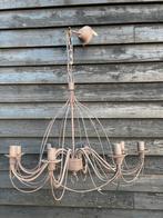 Prachtige landelijke kroonluchter - Rustiek metaal, Huis en Inrichting, Lampen | Kroonluchters, Ophalen of Verzenden, Gebruikt