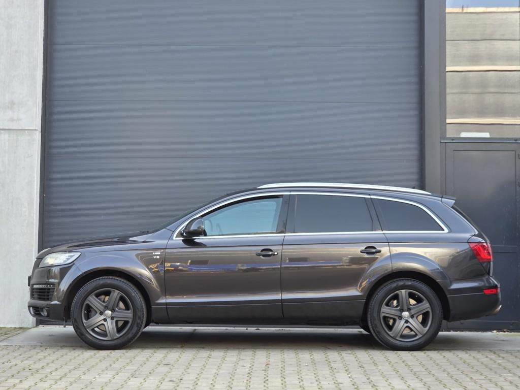 Audi Q7 4.2 FSI V8 Quattro Grijs kenteken LPG/Benzine, Auto's, Gebruikt, 8 cilinders, Leder, Bedrijf