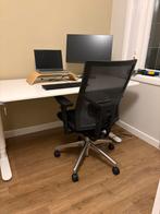 IKEA Bekant Zit-sta Bureau Elektrisch 160x80 Afgerond, Ophalen, Elektrisch, Zo goed als nieuw