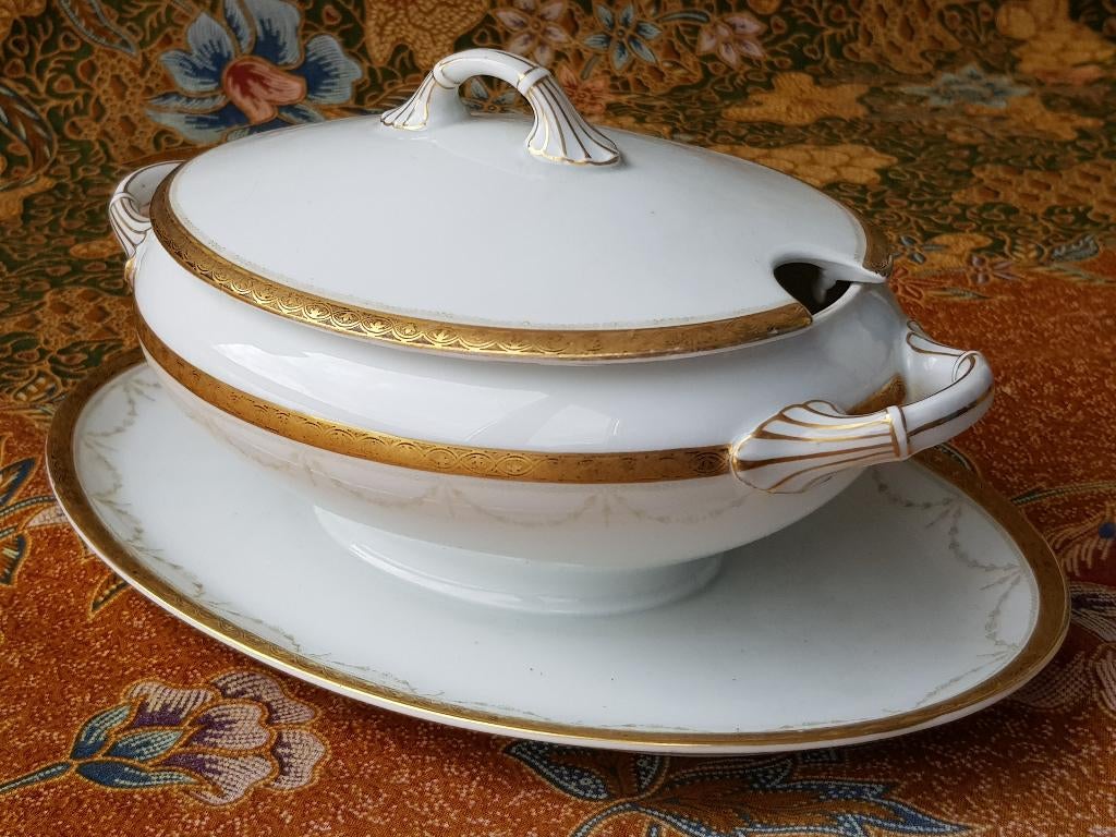 Mooie antieke Thomas Rosenthal terrine of sauskom 24,5 cm., Ophalen of Verzenden