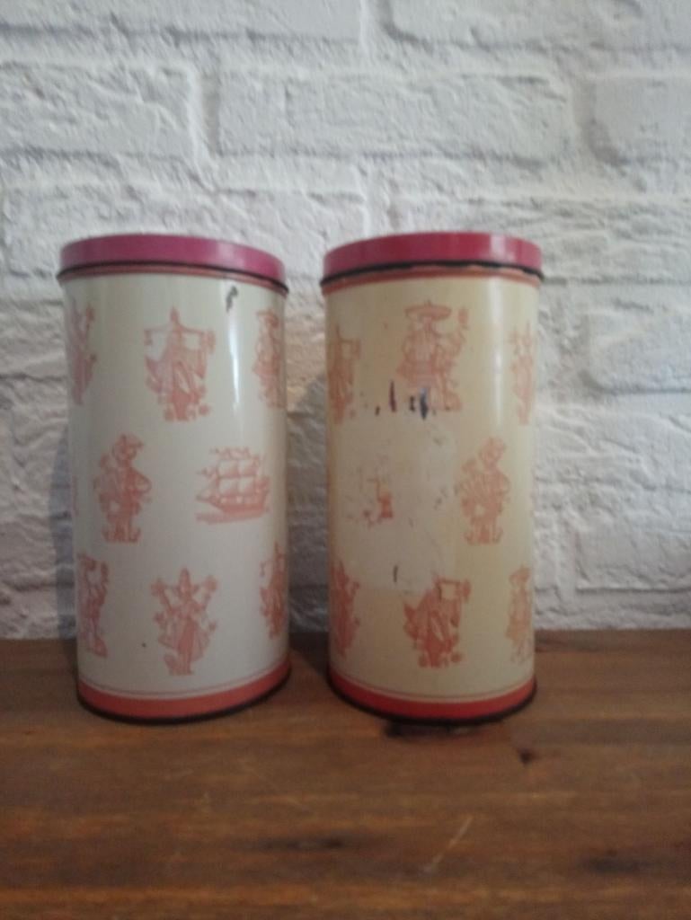 Vintage de Gruyter beschuitbussen, Ophalen of Verzenden, Gebruikt, Beschuit