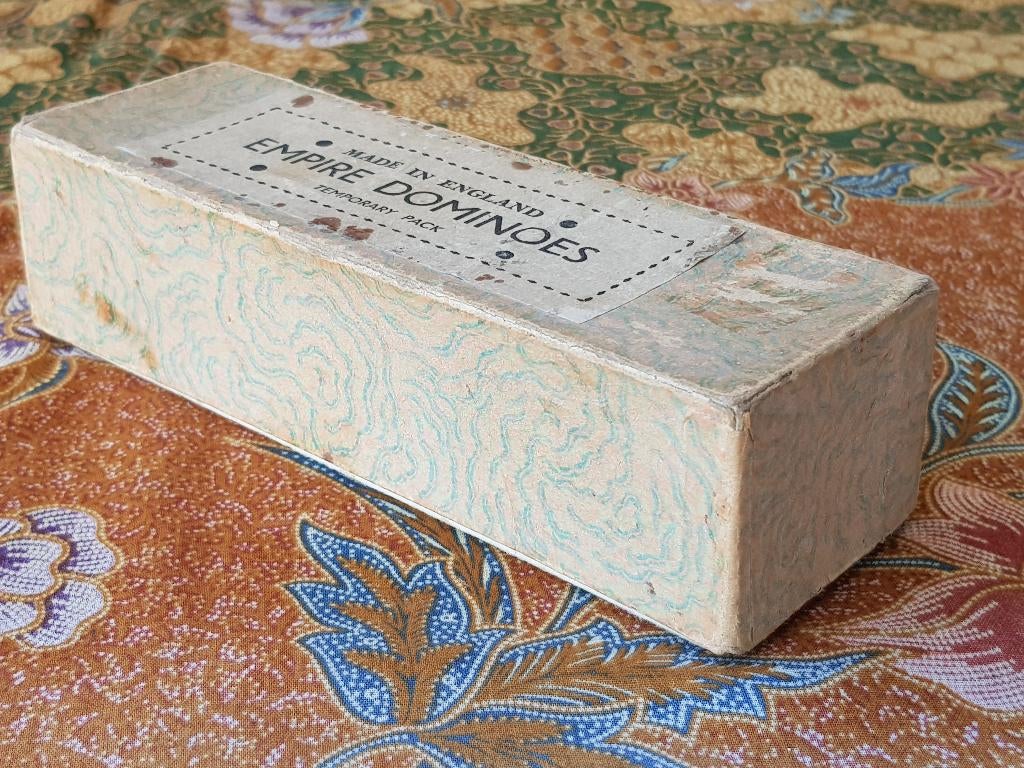 Mooi compleet oud Empire dominospel uit Engeland 17,3 cm., Antiek en Kunst, Ophalen of Verzenden