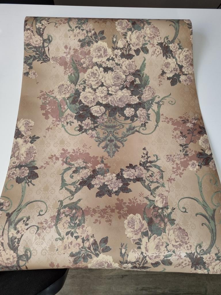 Eijffinger behang bloemmotief nr.357019, Ophalen of Verzenden, Minder dan 10 m², Groen, Engelse bloem