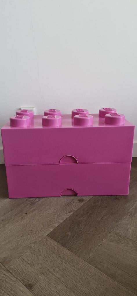 Lego opbergdozen roze, Kinderen en Baby's, Speelgoed | Duplo en Lego, Ophalen of Verzenden, Zo goed als nieuw, Lego