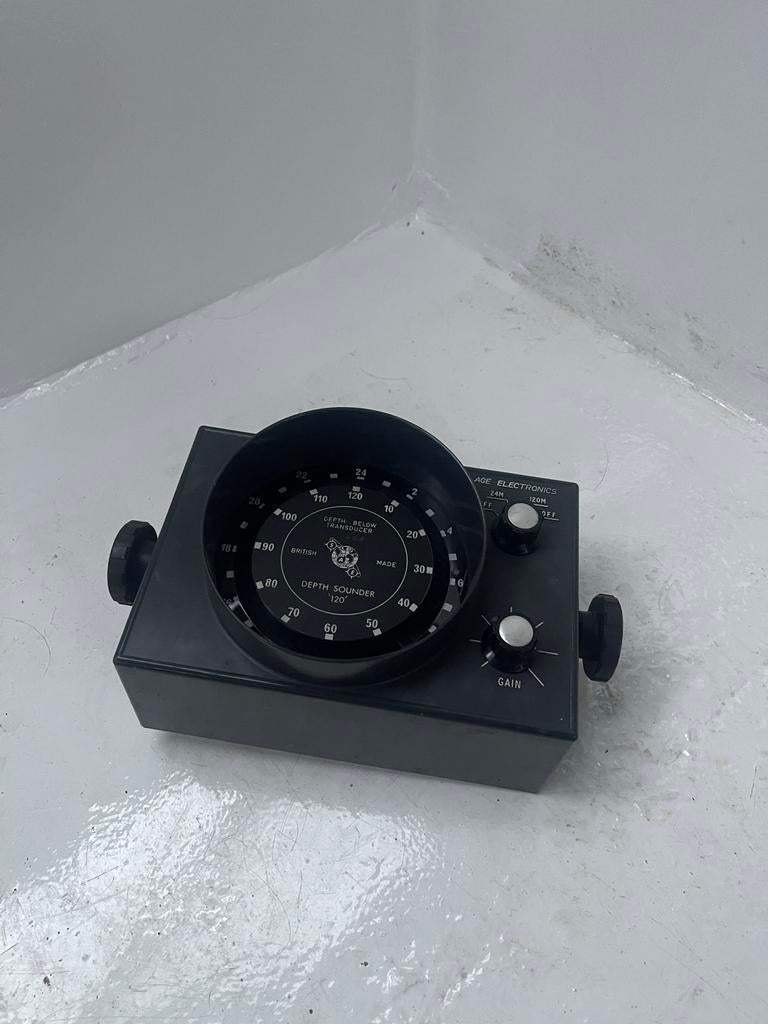 Vintage Space Age Electronics Dieptemeter, Watersport en Boten, Navigatiemiddelen en Scheepselektronica, Gebruikt, Kaartplotter of Fish Finder
