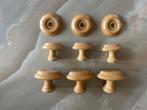 Houten deurknoppen, Ophalen of Verzenden, Gebruikt, Overige materialen, Overige typen