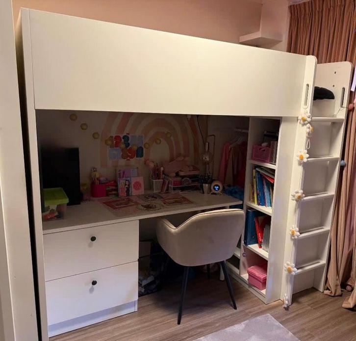 Hoogslaper/ kinderbed 90cm / 200cm, Kinderen en Baby's, Kinderkamer | Stapelbedden en Hoogslapers, Zo goed als nieuw, Hoogslaper
