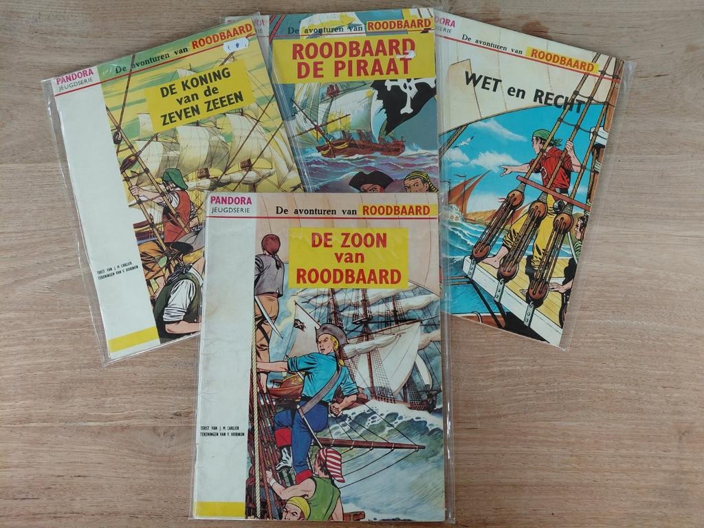 Roodbaard Pandora serie - De avonturen van Roodbaard, Boeken, Stripboeken, Gelezen, Complete serie of reeks, Ophalen of Verzenden