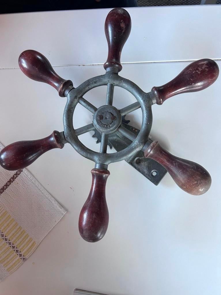 Oud scheepsstuurwiel, Antiek en Kunst, Antiek | Overige Antiek, Ophalen of Verzenden