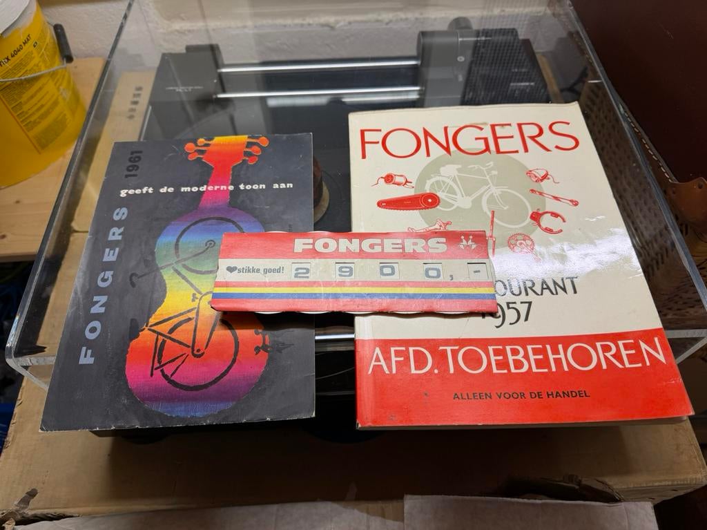 Fongers brochure 1961 en prijscourant 1957, Ophalen of Verzenden, Zo goed als nieuw