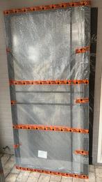 Nieuwe zwarte schuifdeur staallook met glas compleet, Doe-het-zelf en Verbouw, Deuren en Horren, 215 cm of meer, Binnendeur, Nieuw